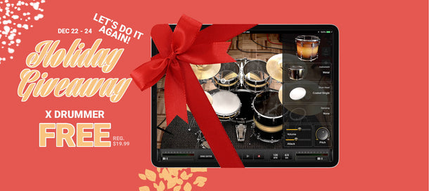 Holiday Giveaway: X DRUMMER AGAIN!